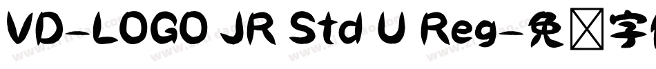 VD-LOGO JR Std U Reg字体转换